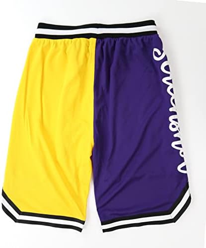 צילום מסך מכנסי רשת כדורסל אופנה פרימיום עירוני לגברים-קבוצת ספורט אתלטית צבע 11 מכנסי ג' רזי
