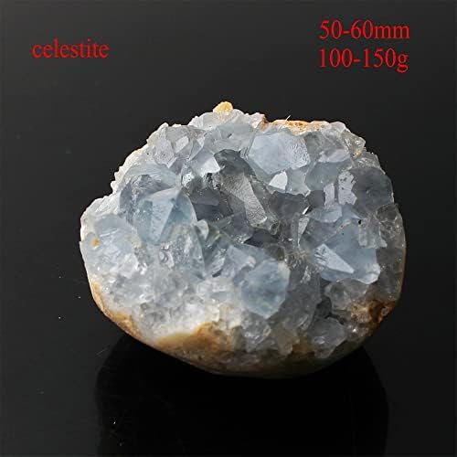 Seewoode AG216 מעורב גביש טבעי קריסטל אמטיסט אשכול סלניט קלציט 7 צ'אקרה אבן סלע מחוספסת אוסף ריפוי