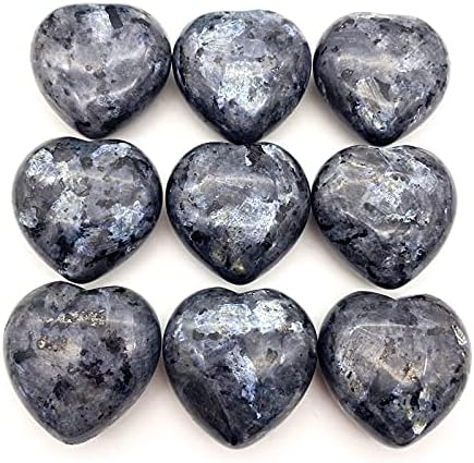 Ruitaiqin Shitu 1pc טבעי Labradorite בצורת לב קוורץ קוורץ קריסטל ריפוי דגימה עיצוב אבן חן אבן בית עיצוב