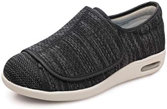 נעלי רוחב רחב של Strywoik - נעלי סוכרת של נשים מתכווננות נוחות מתכווננת נעליים לבצרה סוכרתית פלנטרית פשיטיס