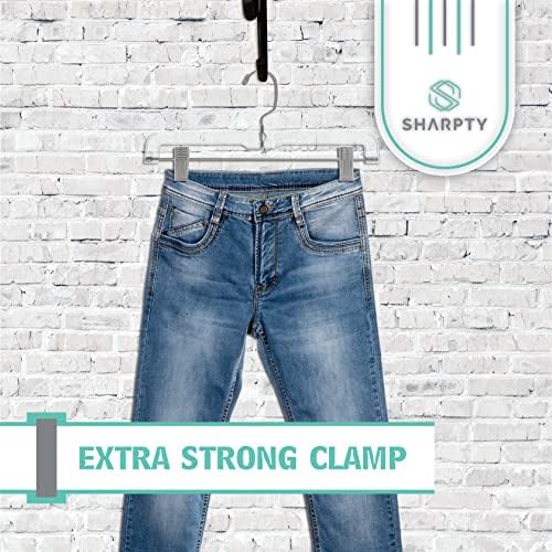 מכנסיים ושריפים קולבי חצאית עם קטעי מתכת מתכווננים - קולב חיסכון בחלל כבד של שטח מכנסי ג'ינס, מכנסיים קצרים,