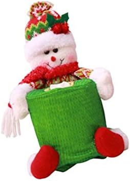 קופסת רקמות שלג בחג המולד מחזיק מחזיק עגול ביתי קישוטים לחג המולד קישוט לחג המולד