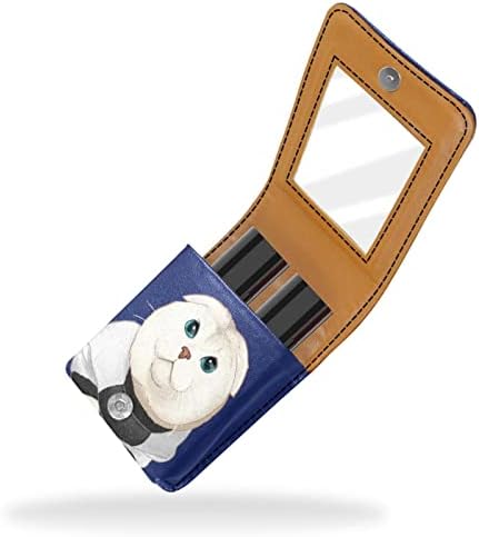 חמוד נייד איפור תיק קוסמטי פאוץ, שפתון מחזיק איפור ארגונית, קריקטורה מצחיק בעלי החיים חתול