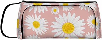 תיק קוסמטי של ניקוקי דייזי לנשים, פריחת אביב פרחית עלה כותרת ורוד איפור איפור קטן שקית איפור לטיול