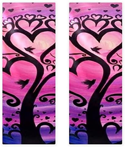 Woshjiuk 2 חבילה מגבות כושר מיקרופייבר, עץ יום האהבה שמח, מגבת מגבת מגבת סופר סופגת למגבות זיעה של