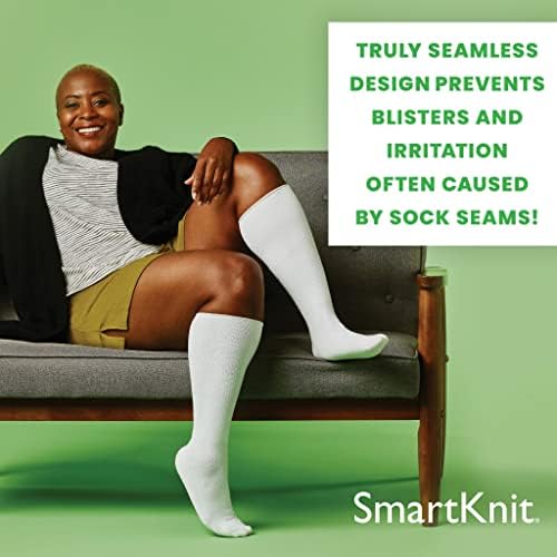 גרביים חלקים מסומנים לסוכרת לסוכרת, דלקת פרקים או רגליים רגישות, זוג אחד