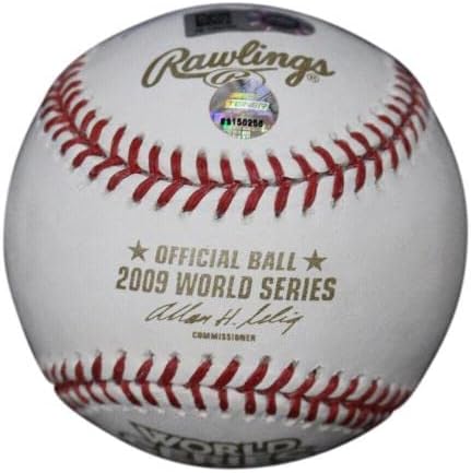 2009 קבוצת ינקי ניו יורק חתמה על סדרת העולם בייסבול 9 Sigs Steiner 33929 - כדורי בייסבול חתימה