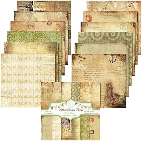 כרית נייר וונדיו קארדסטוק 12 x12, נייר נייר אלבום קלטות נייר דפוס חד צדדי, ניירות מודפסים, כרטיס