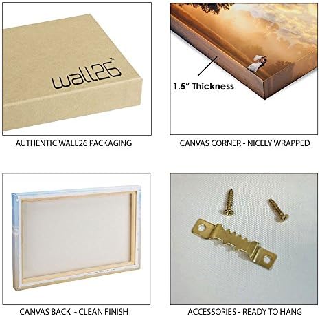 WALL26 - 3 חלקים באמנות קיר קיר - מלכת האתרים קלף - אמנות ביתית מודרנית נמתחת ומוסגרת מוכנה לתלייה - 16 X24 לוחות