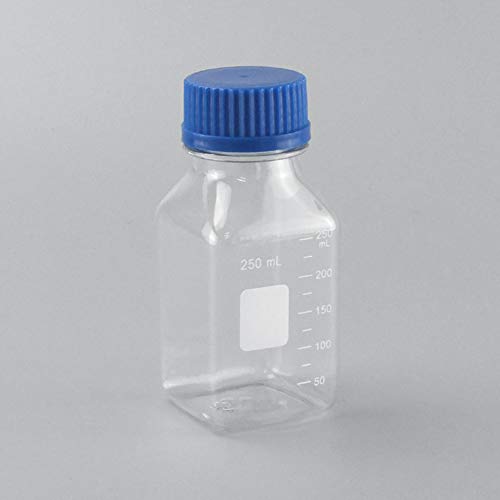 אדמס-בטא 125 מ ל פלסטיק מעבדה כימית מיכל מגיב בקבוק מדגם בקבוק עגול מדיה אחסון בקבוקים, פוליקרבונט