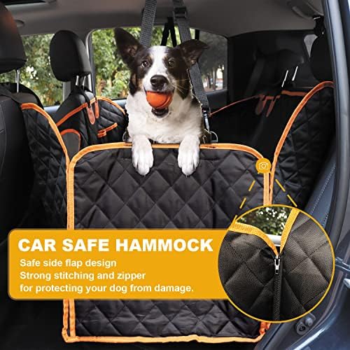 רומליק כלב רכב מושב כיסוי עבור מושב אחורי, עמיד בפני שריטות עמיד למים רכב מושב מכסה לכלבים לחיות מחמד, לא