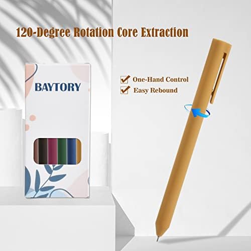 12 יחידות צבעוני ג ' ל עטים, מגוון ייחודי בציר & מגבר; פסטל דיו צבעים, מהיר יבש דיו עט בסדר נקודת 0.5 ממ כתיבה