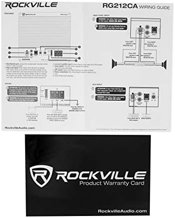 ROCKVILLE RG212CA V2 2000W DUAL 12 מארז סאב וופר מכוניות מפואר + ערכת AMP