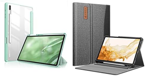 חבילה של Fintie: Case for Samsung Galaxy Tab S8 Plus 2022/S7 Fe 2021/S7 Plus 2020, כיסוי אטום הלם עם מארז אחורי