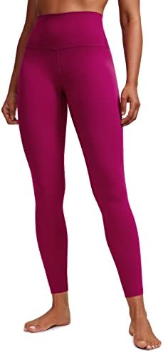 Crz יוגה חמאת נשים חותלות אימון 26.5 ''- מכנסי יוגה בעלי מותניים גבוהים באורך מלא טרקלין חדר כושר רך
