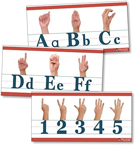 שפת הסימנים האמריקאית ABC וסופרת ל -10 קו רצועות אלפבית מט מטאנג N מעודן