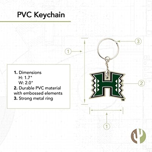 אוניברסיטת הוואי לוחמי קשת UH מחזיק מפתחות מכוניות מחזיק מפתחות