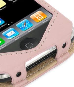 מארז כיסוי עור ורוד של שרוול מונקו עם קליפ חגורה ניתנת לניתוק עבור AT&T Apple iPhone 3G / 3GS