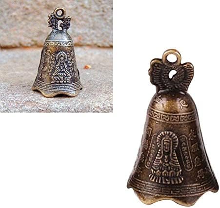 פעמון עתיק פסלי פליז מיני של סין התפלל גואנין בל שואי בל y0o1 הבודהיזם הזמנה בודהה פנג