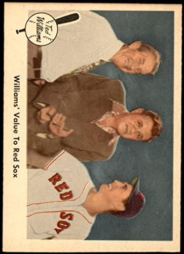 1959 Fleer 75 ערך וויליאמס ל- Sox Babe Ruth/Eddie Collins Boston Red Sox NM+ Red Sox