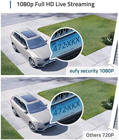 Eufy Security Smart Safe S12+2C ערכת 2-Cam, 1080p HD, תאימות HomeKit, מצלמת חיי סוללה של 180 יום, אקדח