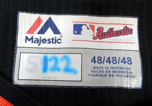 2014-16 מיאמי מרלינס בלייק לוגן 67 משחק נעשה שימוש בלאק ג'רזי אקס ST BP 48 972 - משחק משומש גופיות MLB