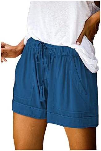 מכנסיים קצרים אתלטים לנשים משיכת קיץ נעימה מפוצלת מכנסיים מוצקים אביב ספורט קצר מזדמן דק פלוס