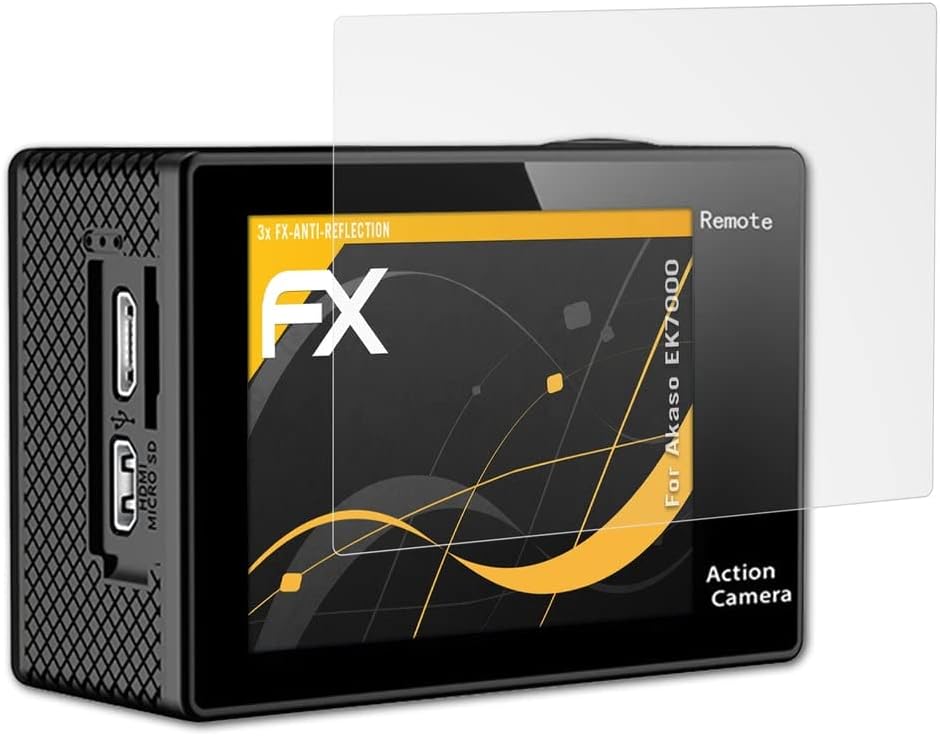 מגן מסך Atfolix המתאים לאקאסו EK7000, סרט הגנת המסך סרט אנטי-רפלקטיבי וסופג סופג FX FX