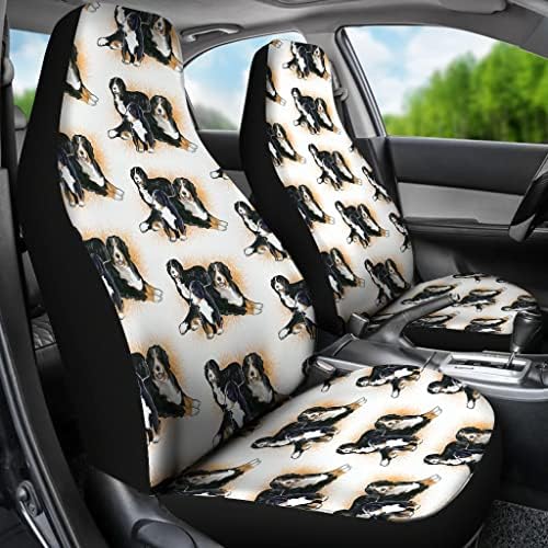 כרית ברנזה הרי כלב משפחת הדפסת רכב מושב מכסה כושר אוניברסלי רכב מושב מכסה-ברנזה הרי כלב משפחת הדפסת רכב מושב