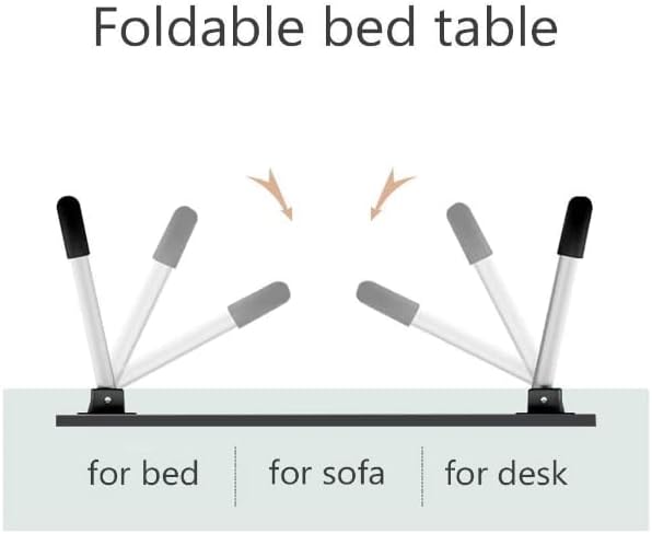 שולחן מיטה נייד של Betensh-US שולחן מיטה מתקפל שולחן מיטה נייד פונקציונלי מרובה פונקציה עם