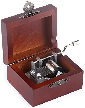 קופסת מוסיקה, Edelweiss 1pc Beech Wood Miniature קלאסי 8 הערות כננת יד רוח קופסת קופסה מוזיקלית מתנות