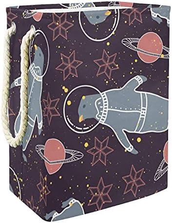 כוכב גלקסי כוכב חללית דוב קוטב אסטרונאור גדול כביסת עמיד למים מתקפל בגדי סל סל בגדי צעצוע ארגונית, בית תפאורה