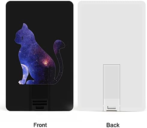 חלל גלקסי חתול כונן USB עיצוב כרטיסי אשראי USB כונן פלאש U כונן אגודל דיסק 32 גרם