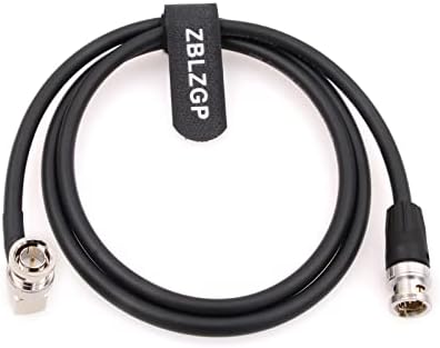ZBLZGP 12G 75 אוהם HD-SDI וידאו כבל קואקסיאלי BNC זכר לזווית ימנית BNC זכר עבור 4K Smallhd Atomos Monitor Alexa