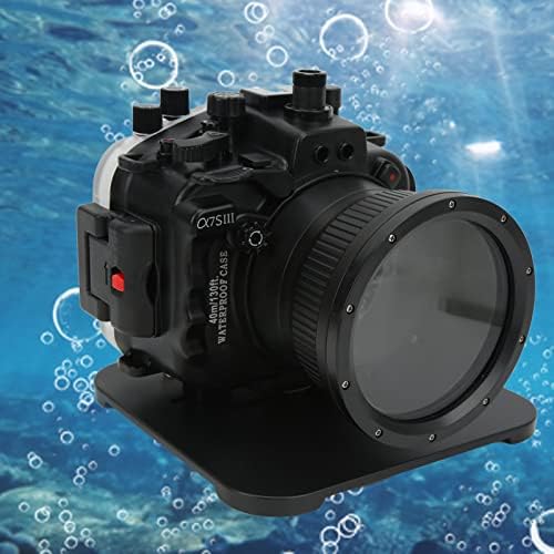 דיור צלילה של מצלמת SANPYL, 40 מ 'עומק אטום למים IPX8 אטום מים אטום למים מצללית צלילה עבור עדשת A7S