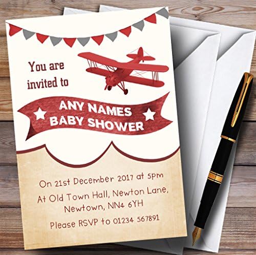 המטוס הבציר ענן הזמנות מקלחת תינוק הזמנות