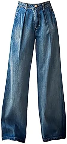 עתיק מותניים רזה רחב רגל מכנסיים חדש ניגודיות רופף רצפת מכנסיים ג 'ינס מכנסיים נשים ז' אן קצר