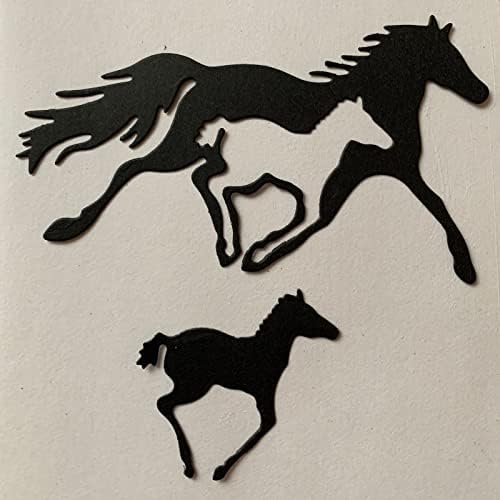 Trdxxx סוס מתכת מתכת חיתוכות, חיתוך בעלי חיים מתות שבלונות חתך לריבוט DIY צילום תצלום דקורטיבי