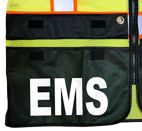 אפוד בטיחות של Survivor EMS, סוג R Class 2, לוגו רפלקטיבי קדמי ואחורי.