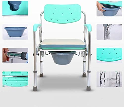 כיסא מקלחת אסלת אמבטיה אסלה ניידת, כיסא מקלחת, כיסא רחצה מרופד, מתאים למבוגרים שמנים, קשישים, נשים בהריון,