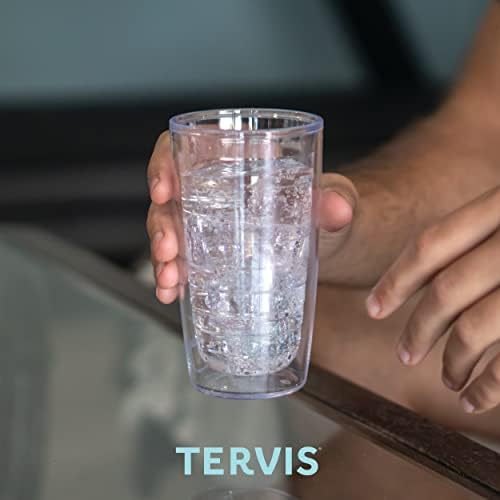 טרוויס לאמה דפוס תוצרת ארה ב כפול חומה מבודד כוס נסיעות כוס שומר משקאות קר & מגבר; חם, 16 עוז, קלאסי