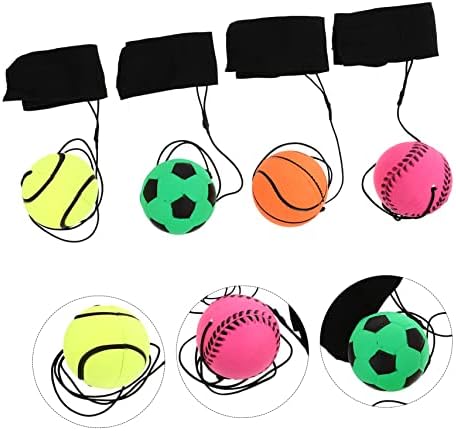 טוינדונה 4 יחידות כדור קופצני פלורסנט כדורי ספורט צעצועי צמיד כף יד לצעצוע