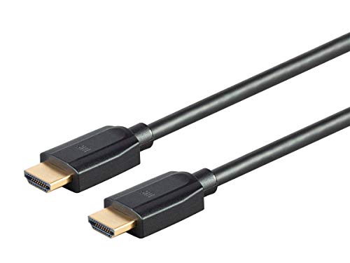 Monoprice Ultra 8K מהירות גבוהה HDMI כבל - 6 רגל - שחור, 48 ג'יגה -ביט לשנייה, 8K, HDR דינמי, EARC