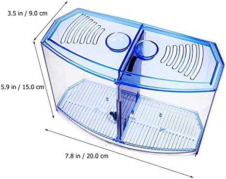 אקווריום קישוטי 1 סט תיבת גידול דגי אקווריום תיבת מגדל דגי תינוק מדגרת חממת בידוד עם מלאכותי צמח פלסטיק