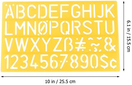 האלפבית סטנסיל מכתב מספרי תבניות פלסטיק האלפבית סימנים מספריים ציור ציור שבלונות סטי עבור כתב עת מתכנן