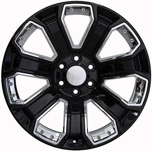 OE Wheels LLC 20 אינץ 'חישוקים מתאימים לפני 2019 סילברדו סיירה לפני 2011 טאהו פרברי יוקון אסקאלדה CV93 20x8.5
