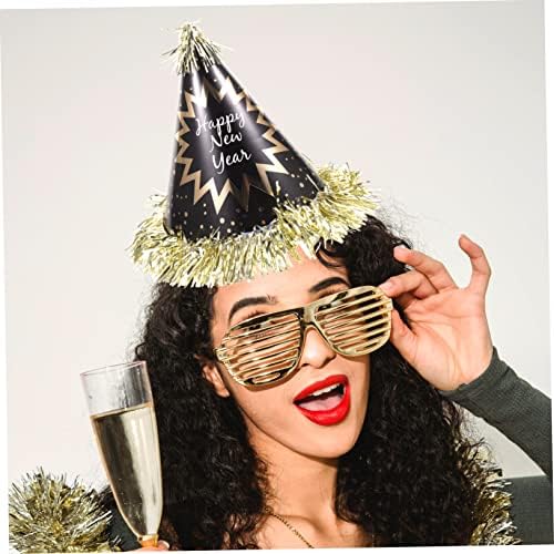 יארדווה 8 יחידות חדש שנה מסיבת כובע איפור סרט פום פום סרט ערב השנה החדשה ספקי צד כיף מסיבת כובעי שנה טובה קישוטיye