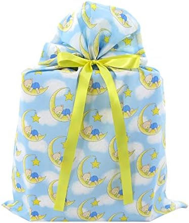 ישנוני דובי לשימוש חוזר בד מתנת תיק עבור תינוק מקלחת או ילד של יום הולדת