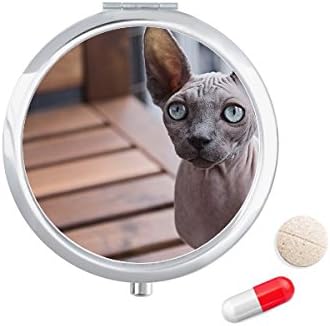 בעלי החיים גדול אוזן חתול צילום לירות גלולת מקרה כיס רפואת אחסון תיבת מיכל מתקן