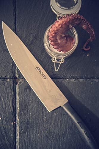 ארקוס סדרת טנגו גודל להב: 200 מ מ אינץ שף סכין, 8 סנטימטרים, שחור, 220600
